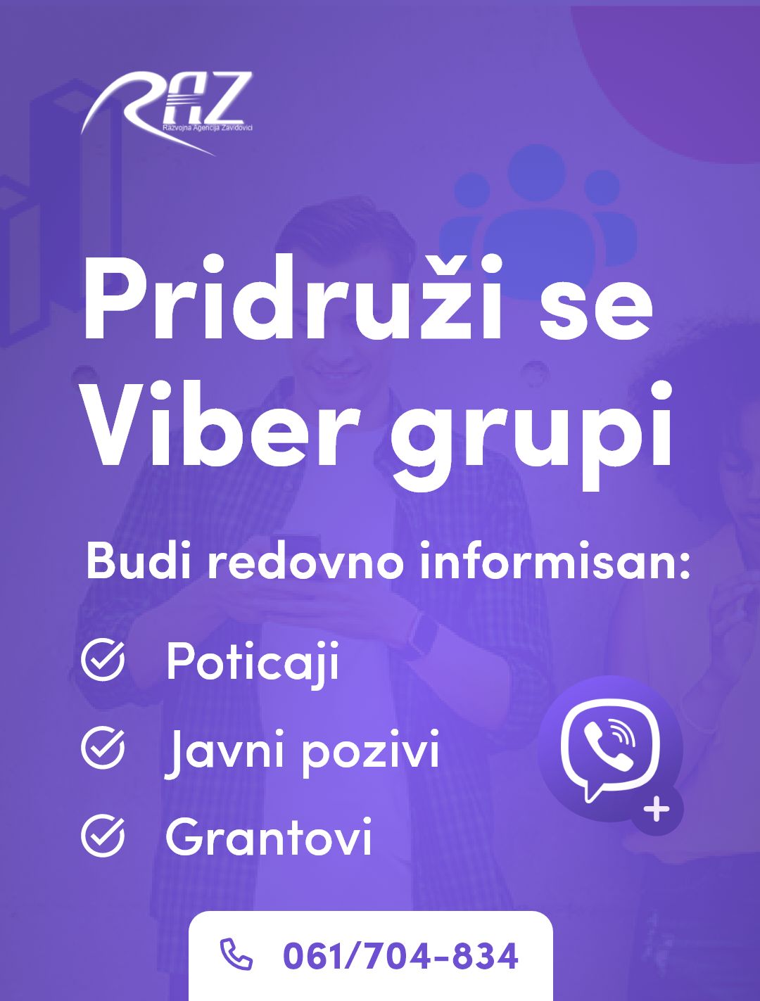RAZ Poslovni inkubator baner mob